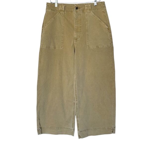 Joe’s Jeans Hazelwood Utility Wide Leg Pants Women’s 30 Khaki Tan Workwear Style - Picture 1 of 7